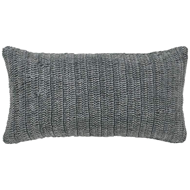 Image 1 Rina Stone Gray 26 inch x 14 inch Decorative Pillow