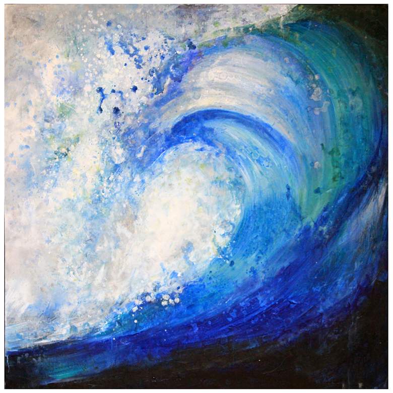 Image 1 Rincon Point 35 inch Square Abstract Canvas Wall Art