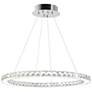 1_Ring 24" Wide Stainless Steel 24-Light LED Pendant