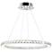 Ring 24" Wide Stainless Steel 24-Light LED Pendant