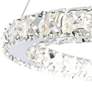 2_Ring 24" Wide Stainless Steel 24-Light LED Pendant more views