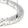 3_Ring 24" Wide Stainless Steel 24-Light LED Pendant more views