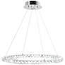 4_Ring 24" Wide Stainless Steel 24-Light LED Pendant more views
