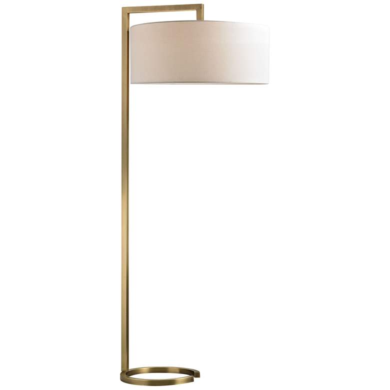 Image 1 Ring Base Brass Floor Lamp