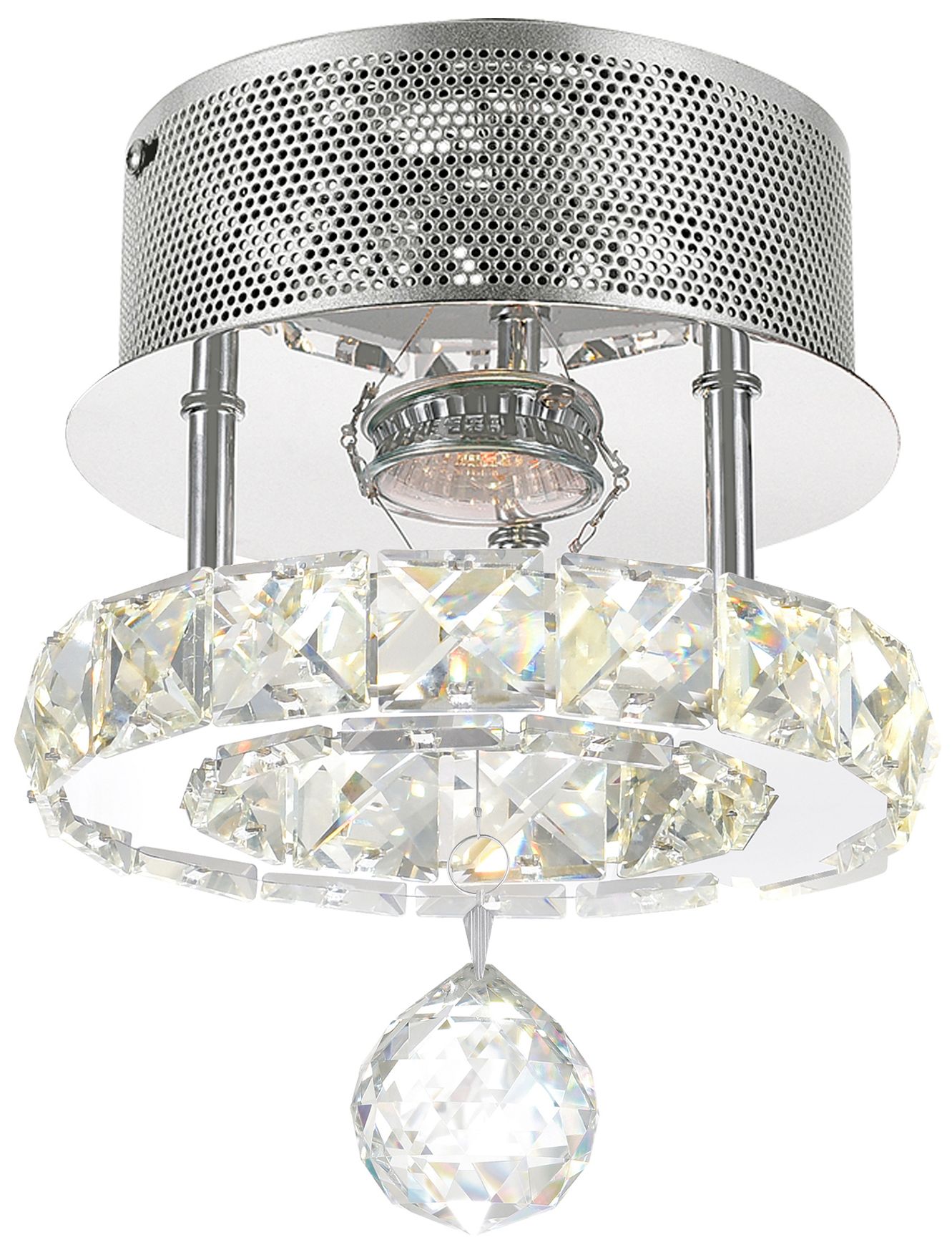 Ring Integrated LED Chrome Flush Mount