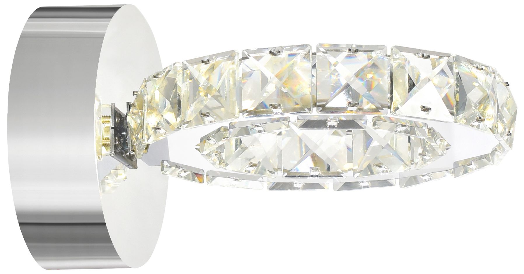 Ring Integrated LED Chrome Wall Sconce