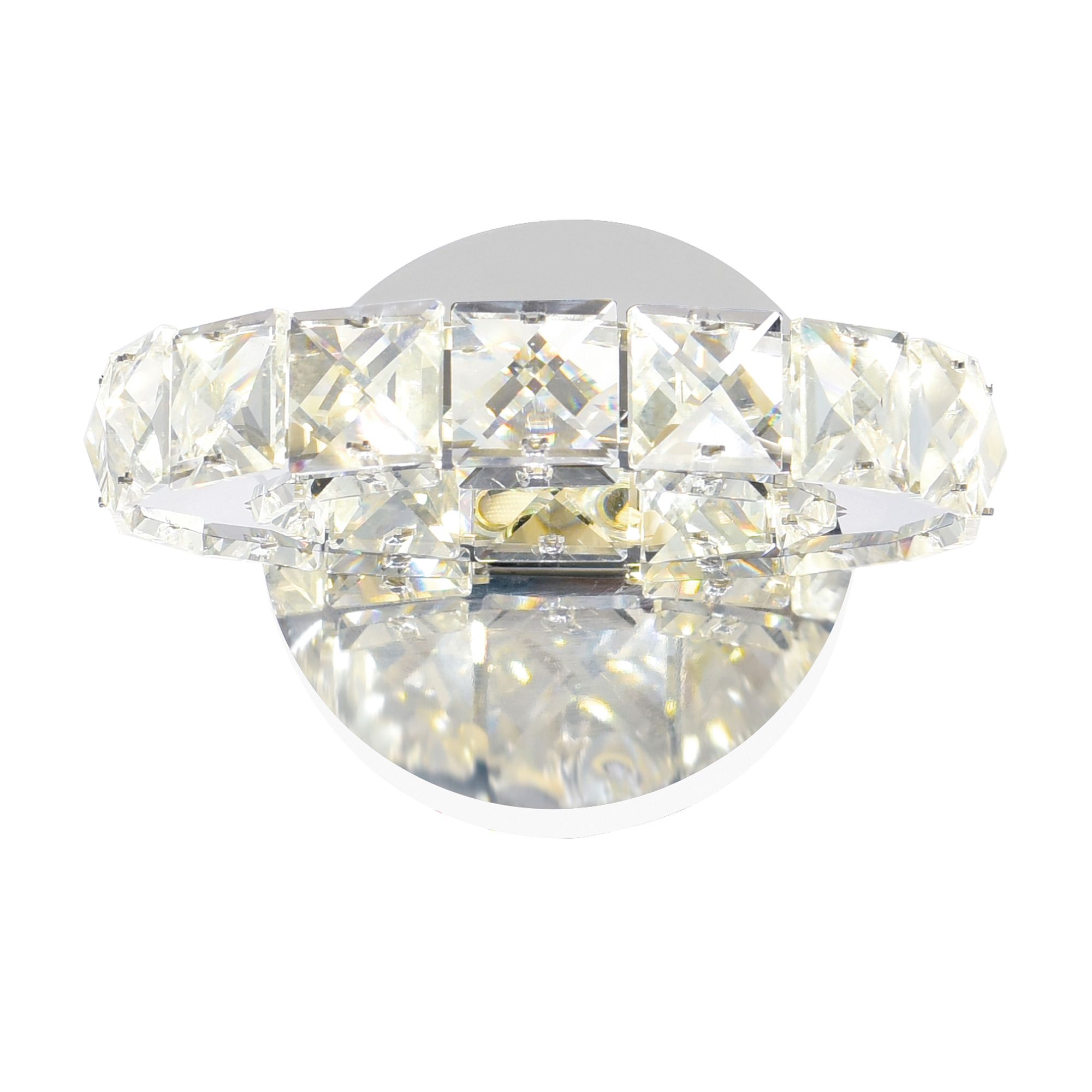 Image 4 Ring Integrated LED Chrome Wall Sconce more views