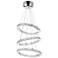Ring LED Chandelier With Chrome Finish
