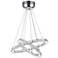 Ring LED Chandelier With Chrome Finish