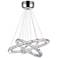 Ring LED Chandelier With Chrome Finish
