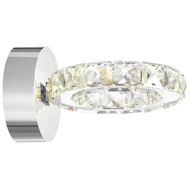Image 1 Ring LED Wall Sconce With Chrome Finish