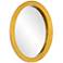 Ringleader Gold Leaf 19 3/4" x 27 1/2" Oval Wall Mirror