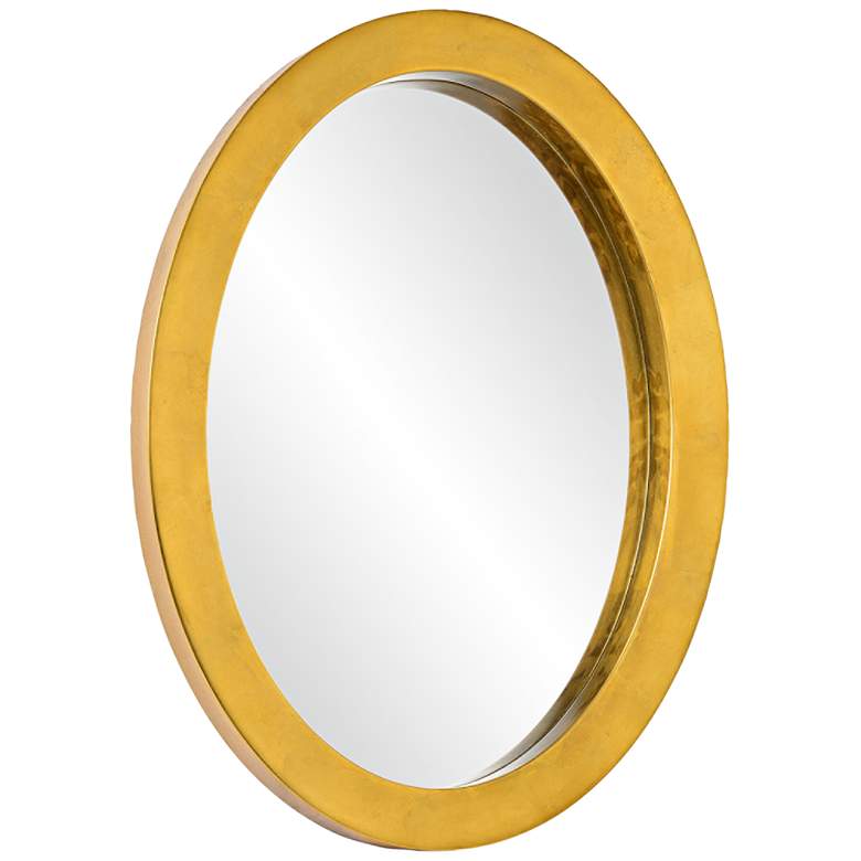 Image 1 Ringleader Gold Leaf 19 3/4 inch x 27 1/2 inch Oval Wall Mirror