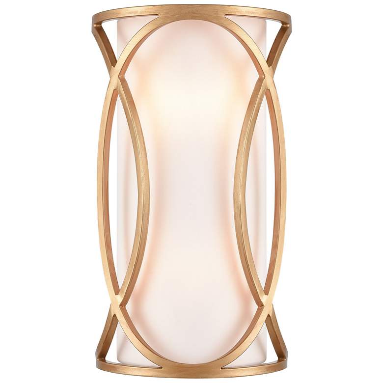 Image 1 Ringlets 15 inch High 2-Light Sconce - Matte Gold