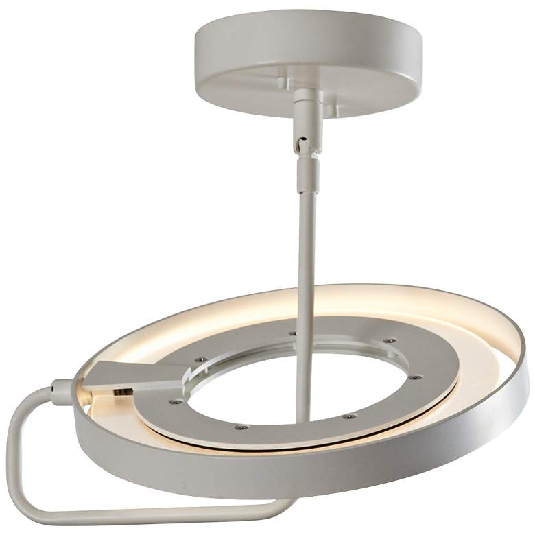 Image 1 Ringo 10 1/4" Wide Satin White LED Ceiling Light