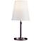 Ringo 11.8" Deep Taupe/Cream White Table Lamp