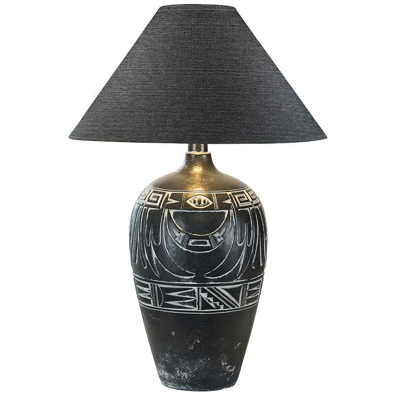 Image 1 Rio Guadalupe Emerald LED Vase Table Lamp