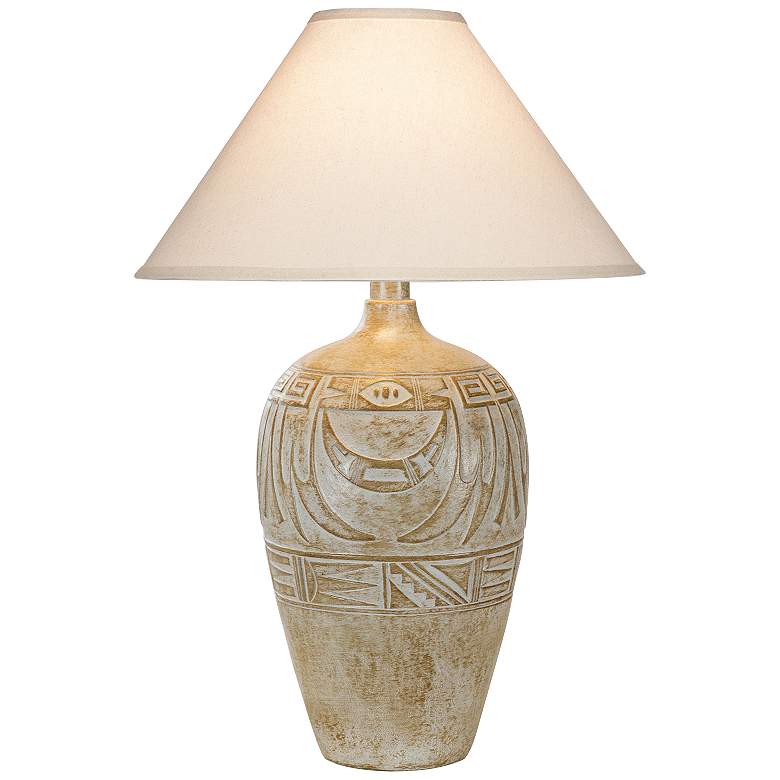 Image 1 Rio Guadalupe White Oak LED Vase Table Lamp
