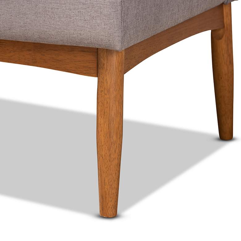 Image 4 Riordan Gray Fabric Tufted 4-Piece Dining Nook Set more views