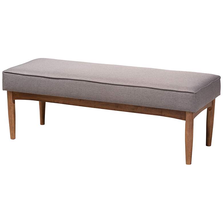 Image 7 Riordan Gray Fabric Tufted 5-Piece Dining Nook Set more views