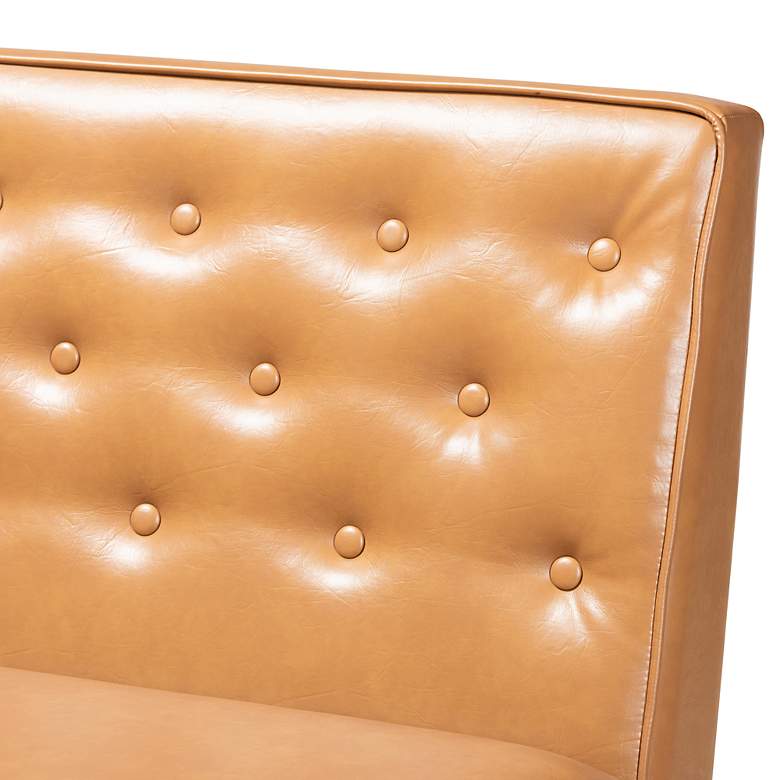 Image 3 Riordan Tan Faux Leather 5-Piece Dining Nook Set more views