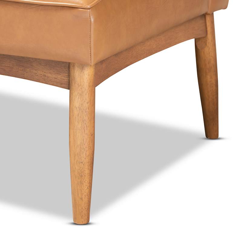 Image 4 Riordan Tan Faux Leather 5-Piece Dining Nook Set more views