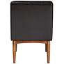 Riordan Tufted Dark Brown Faux Leather Dining Chair