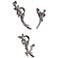 Riparian Metallic Silver 3-Piece Alternative Wall Art Set