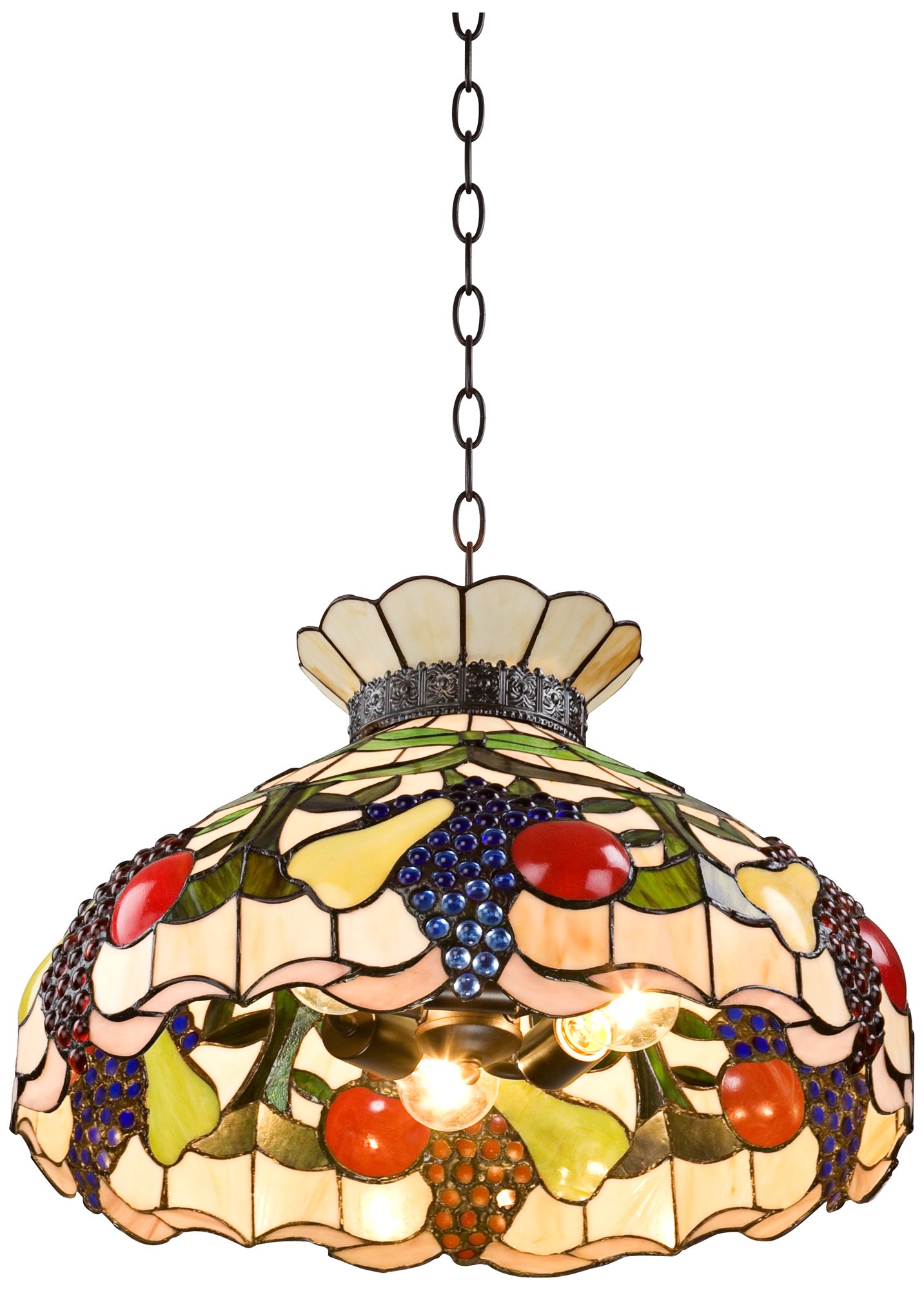 tiffany hanging lamp fruit