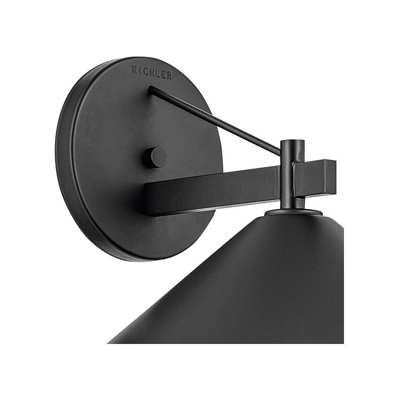 Image 4 Ripley 12" 1-Light Outdoor Wall Light in Black more views