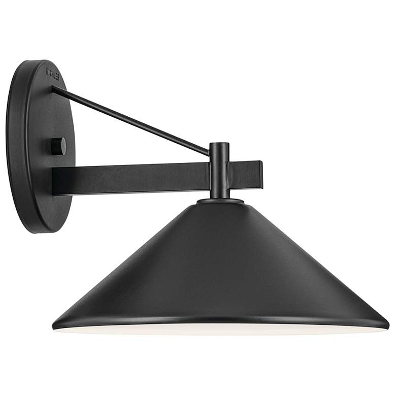 Image 7 Ripley 12" 1-Light Outdoor Wall Light in Black more views