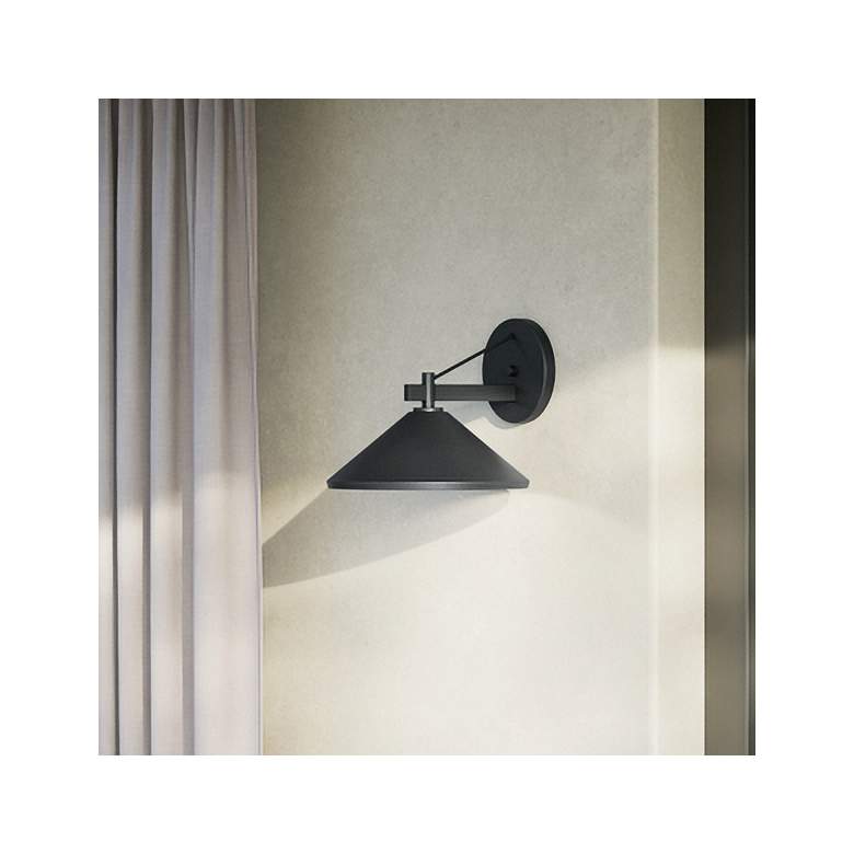 Image 2 Ripley 16" 1-Light Outdoor Post Light in Black