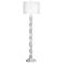 Ripley Multi-Facet Glossy White Contemporary Floor Lamp