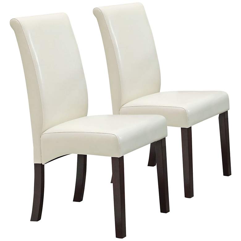 Image 1 Ripley Set of 2 Ivory Dining Chairs