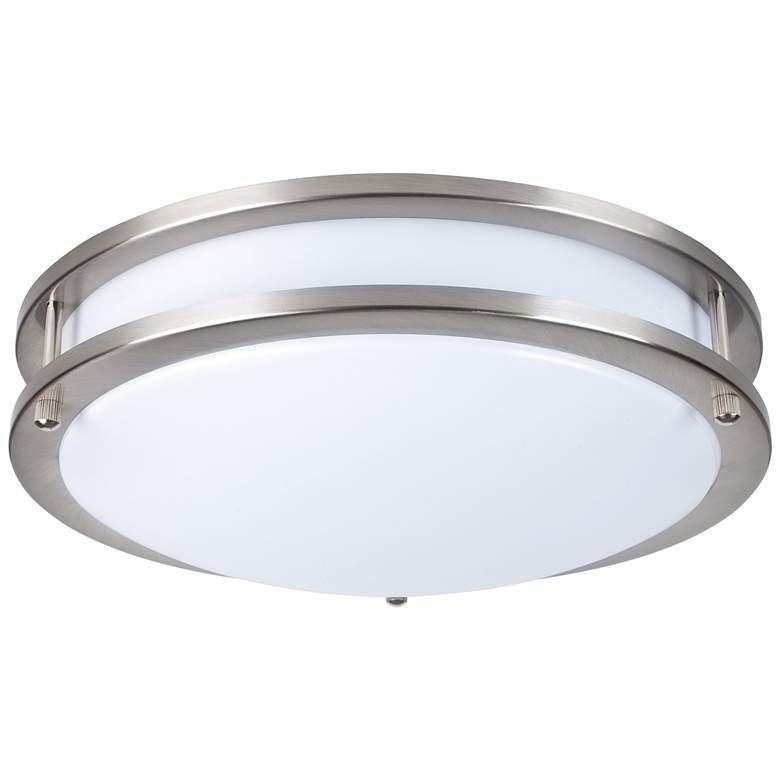 Image 1 Ripple 14" Wide Brushed Nickel LED Ceiling Light