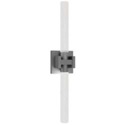Ripple 4.75"H x 24"W 1-Light Bath Vanity & Wall Light in Brushed Nickel