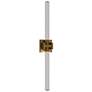 1_Ripple 4.75"H x 32"W 1-Light Bath Vanity & Wall Light in Aged Brass