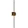 Ripple 4.75"H x 32"W 1-Light Bath Vanity & Wall Light in Aged Brass