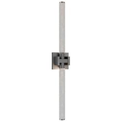 Ripple 4.75"H x 32"W 1-Light Bath Vanity & Wall Light in Brushed Nickel