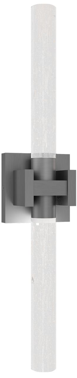Ripple 4.75"H x 24"W 1-Light Bath Vanity & Wall Light in Brus