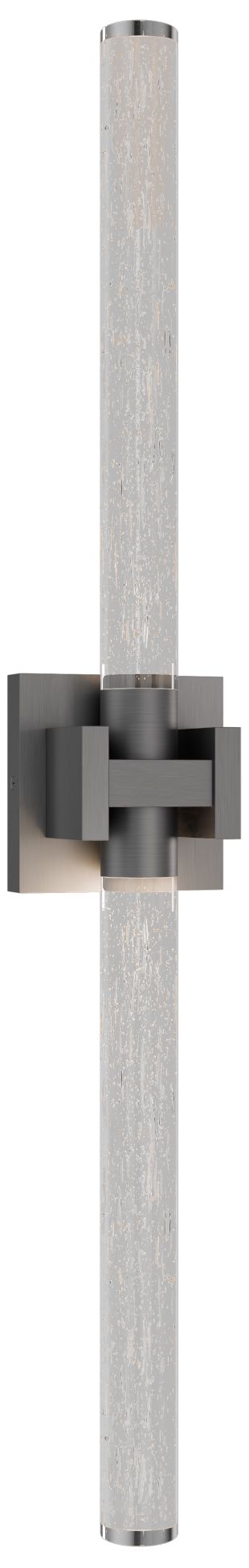 Ripple 4.75"H x 32"W 1-Light Bath Vanity &amp; Wall Light in Brus