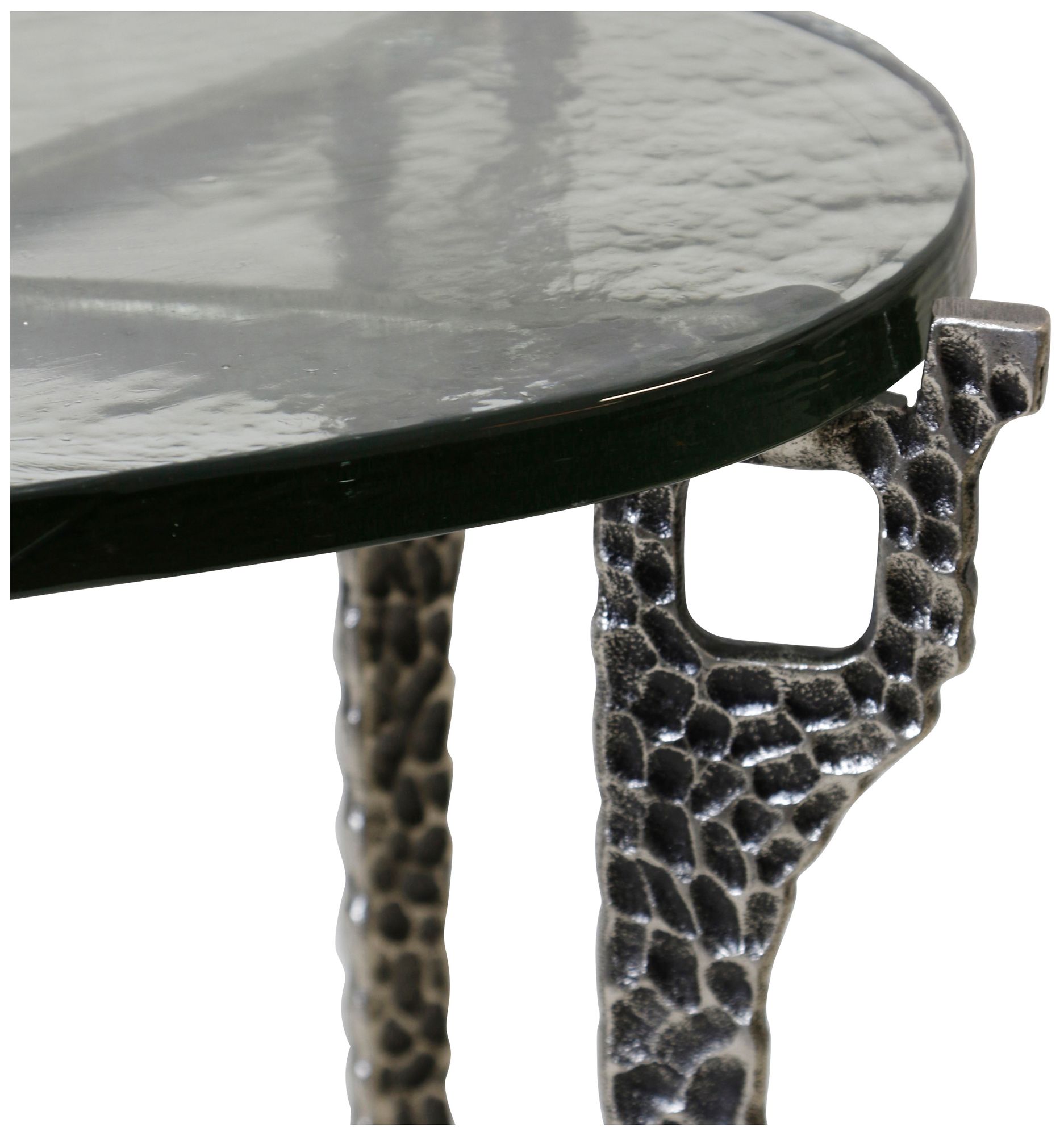 Image 3 Ripple Oval Nesting Accent Table - Silver & Smoke - Set of 2 more views