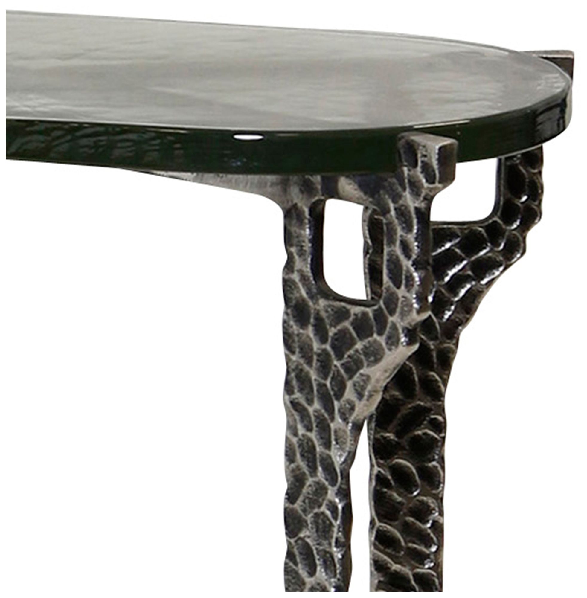 Image 5 Ripple Oval Nesting Accent Table - Silver & Smoke - Set of 2 more views