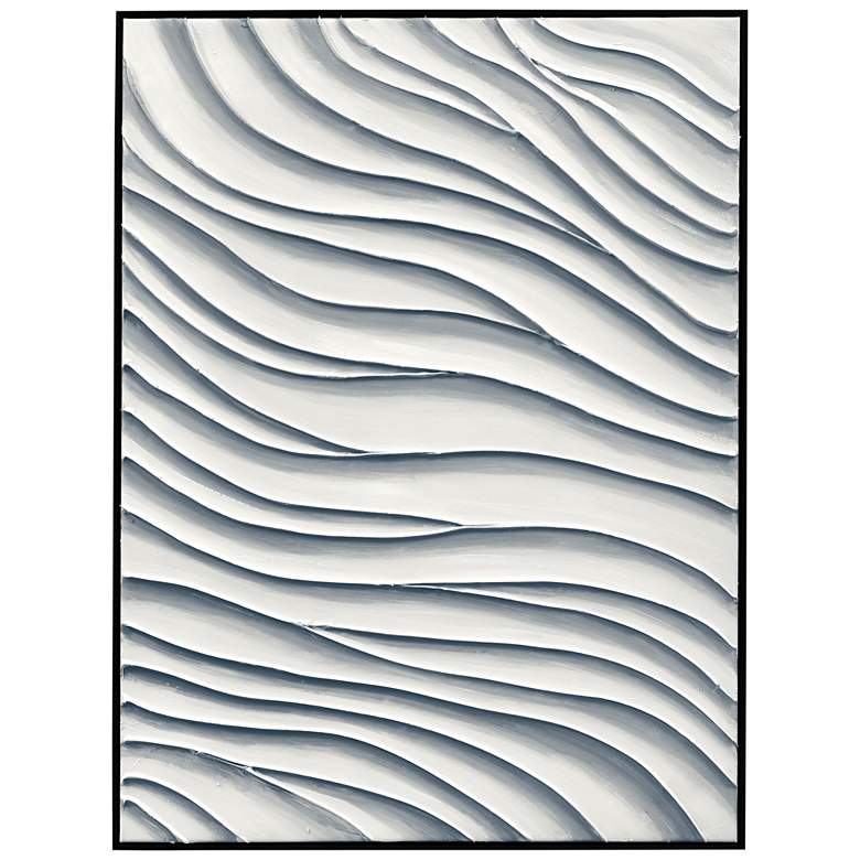 Image 1 Ripples 36" x 48" Black Framed Canvas