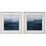Thumbnail2 of Rising Blue 34" Square 2-Piece Framed Print Wall Art Set