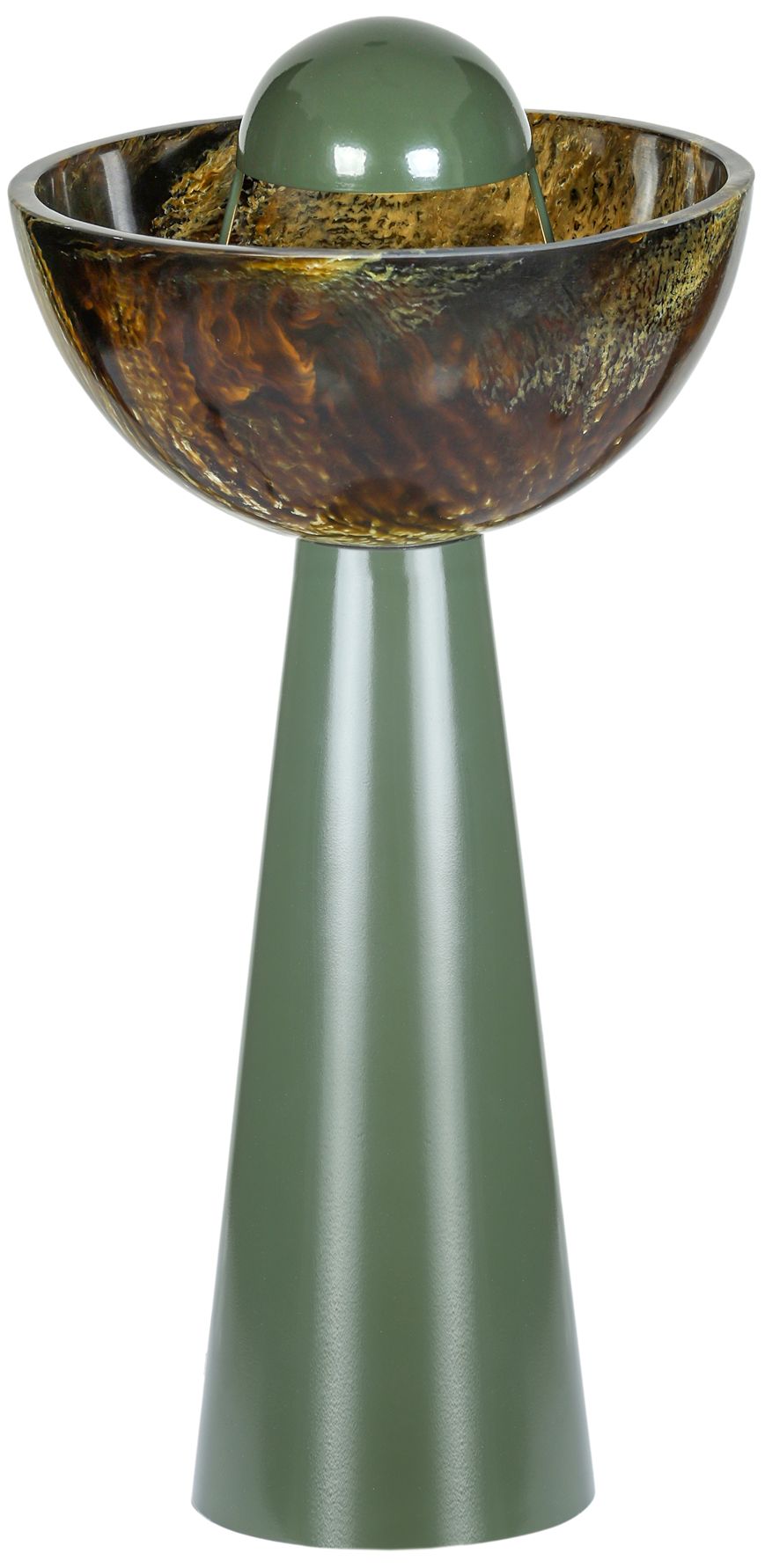 Image 3 Rising Green Resin Table Lamp more views