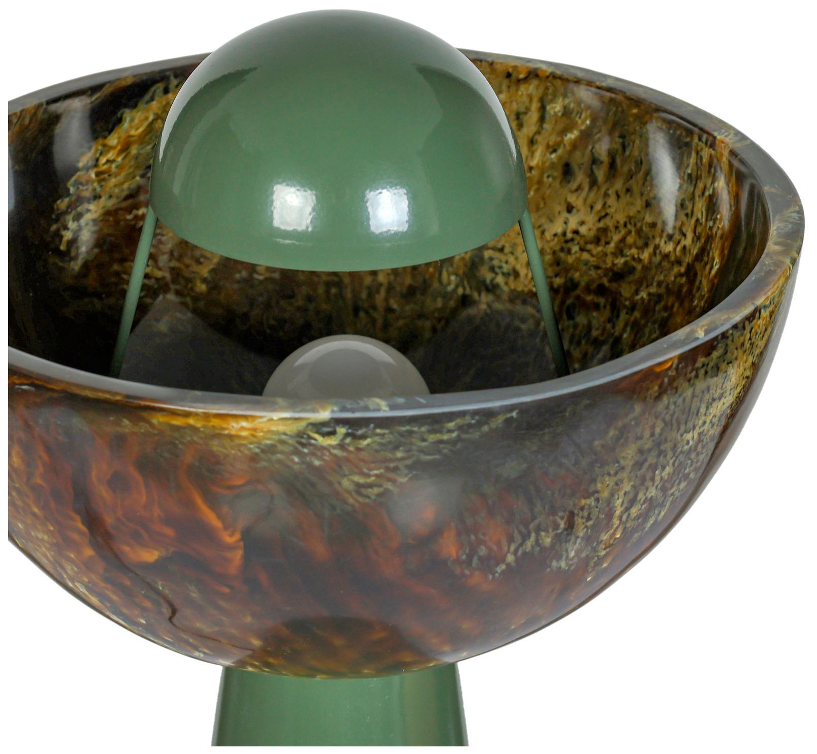 Image 4 Rising Green Resin Table Lamp more views