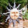 Rising Sun 37" Round Aluminum Outdoor Wall Plaque Sculpture