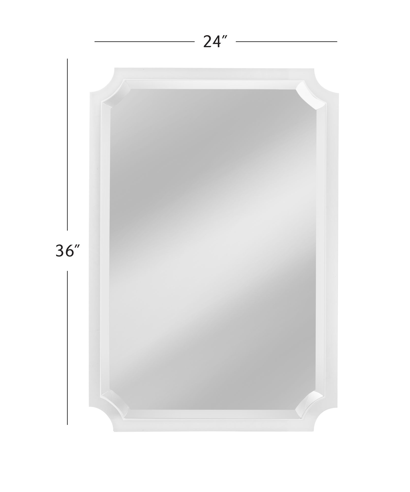 Image 5 Rita 24" x 36" Clear Wall Mirror more views