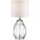 Rita Clear Glass 17 1/2" High Accent Table Lamp